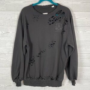 BDG Logo Urban Outfitters Distressed Sweatshirt Size XS Cozy